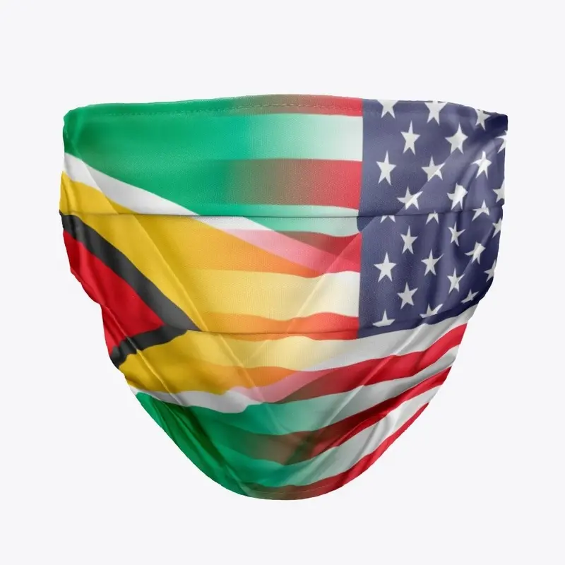 USA Guyana Cloth Face Mask